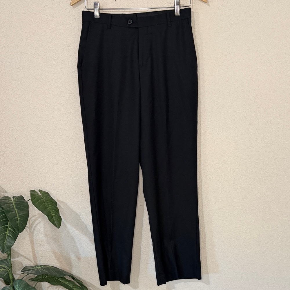 Class Club Gold Label Wool Blend Dress Pants Black Boys Size 16